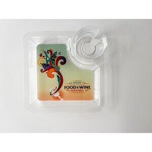 Vintage 2013 Disney Epcot Food & Wine Festival Snack & Drink Appetizer Tray